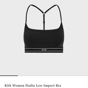 Kith Women Nadia Black Strappy Bra